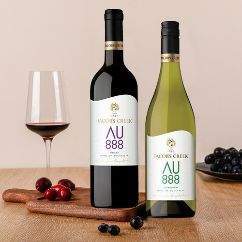 Jacob's Creek杰卡斯澳意AU888霞多丽干白葡萄酒西拉加本纳干红