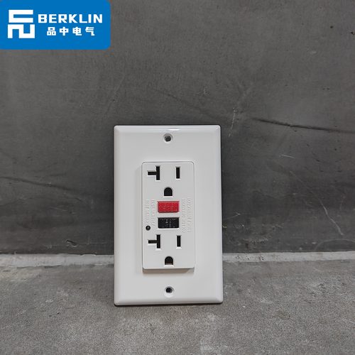 Berklin 美标插座芯医疗复古美式GFCI漏电保护UL认证15A美国台湾