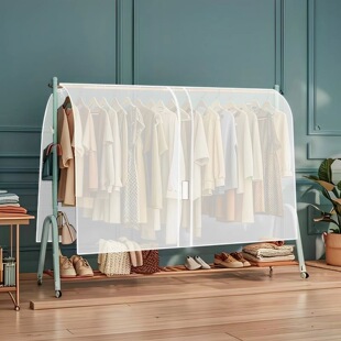 衣架罩防尘遮盖布防灰尘落地盖布挡灰衣柜衣罩简易衣服防尘罩透明
