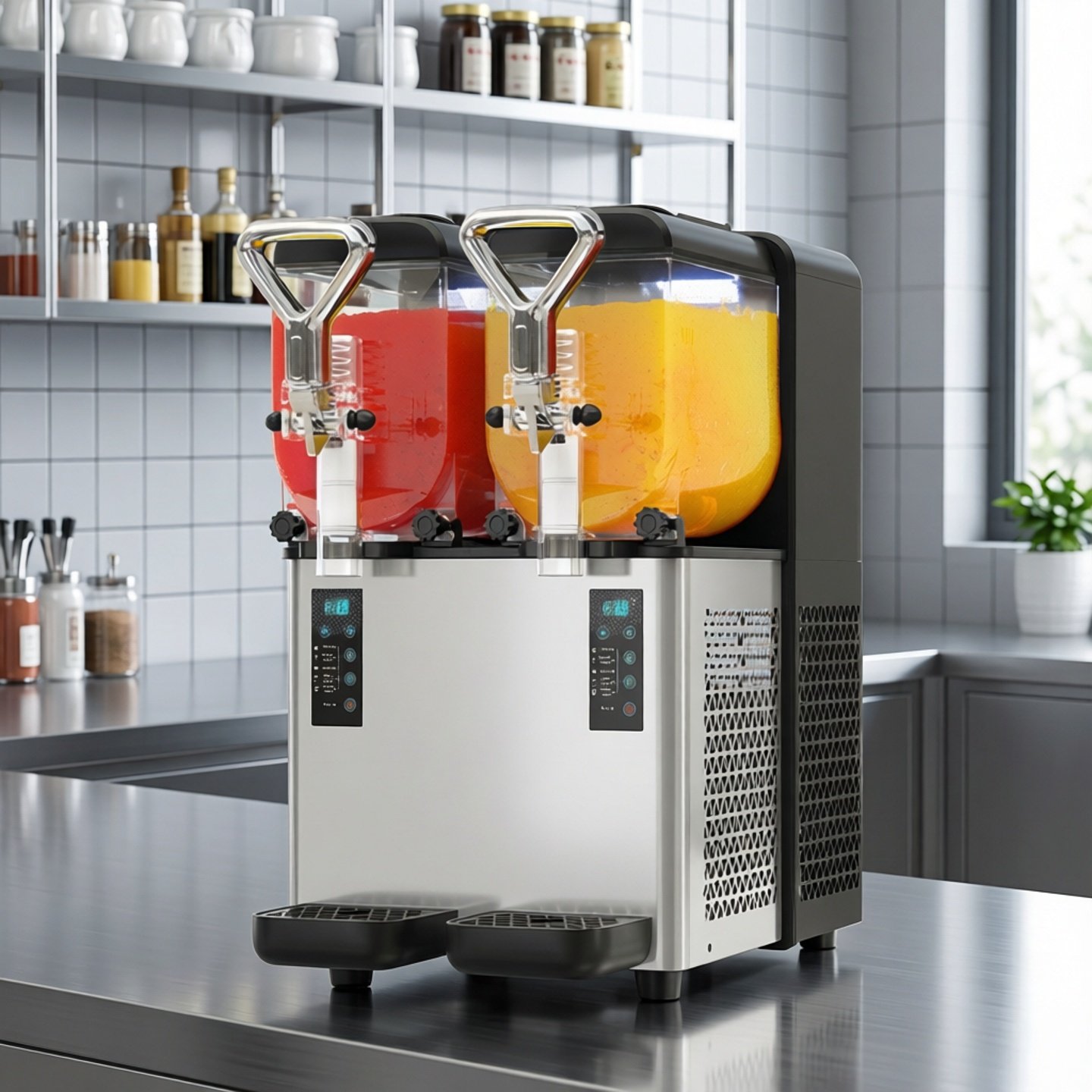 广绅商用家用多功能冰沙冷饮大容量饮料果汁自助雪泥机单双三缸,厨房电器,冷饮/饮料机,淘宝优惠券,粉丝福利购,淘宝优惠卷