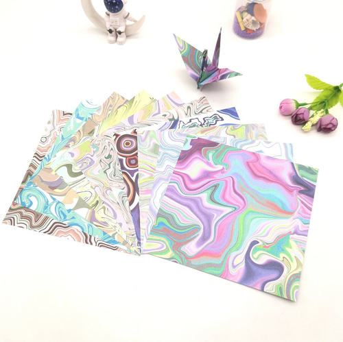 15厘米双面复古几何图案手工彩纸