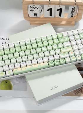漫步猫DK100三模客制化机械键盘套件全键热拔插RGB静音麻将音可爱