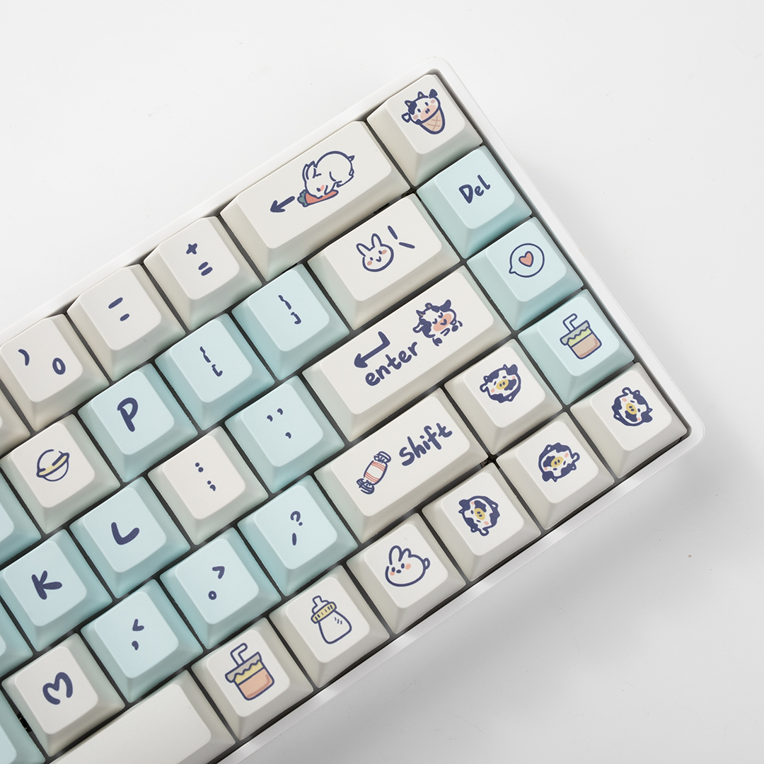 原厂高度牛奶奶糖键帽