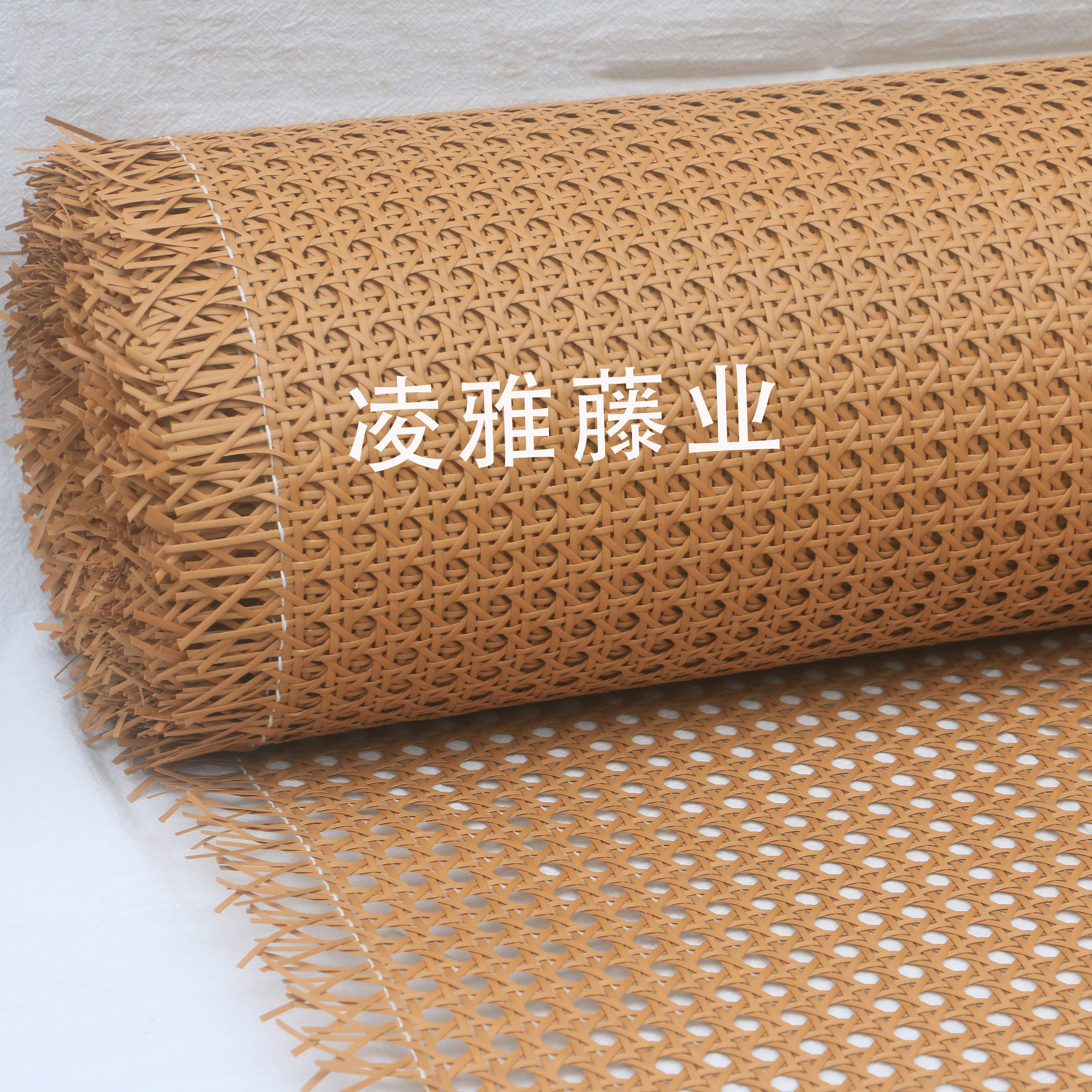 藤编材料仿天然PE藤编网八角六角