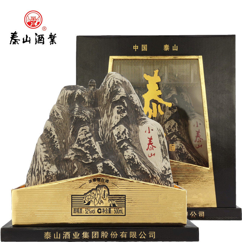 泰山白酒小窖佳酿52度500mlx1瓶新品小泰山浓香型白酒纯粮酿造