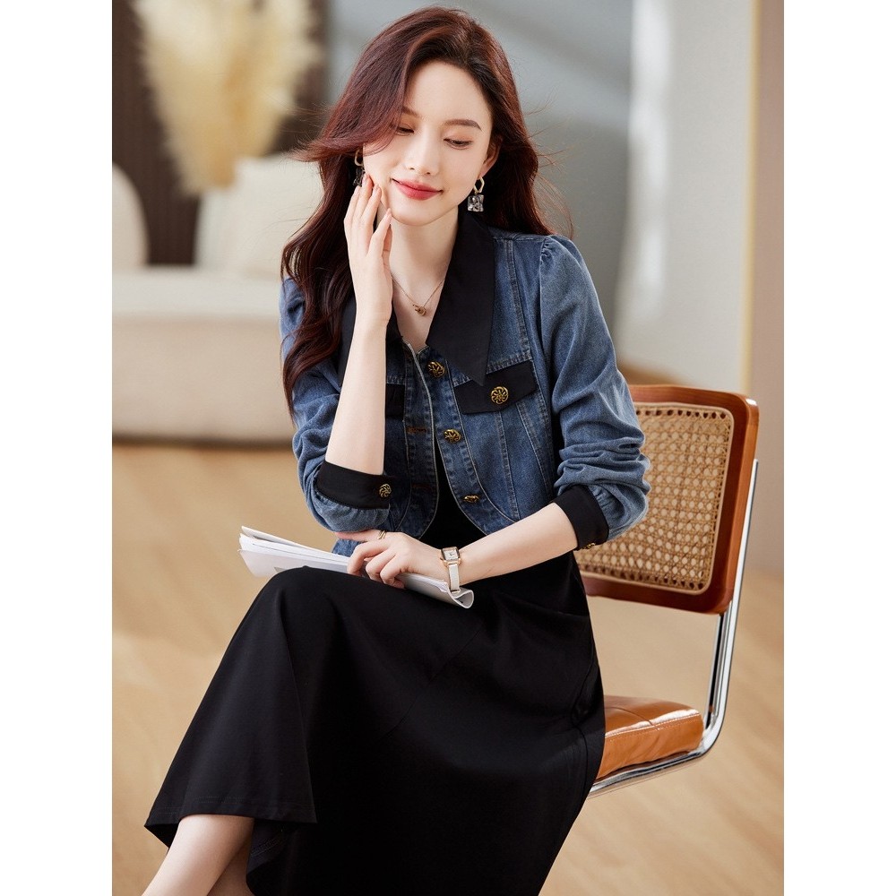 官网女装夏易菲2026年秋季新款简约大方收腰显瘦背心连衣裙搭牛仔,女装/女士精品,大码套装,淘宝优惠券,粉丝福利购,淘宝优惠卷