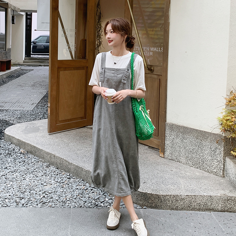 官网女装夏易菲实拍休闲工装背带裙套装2025新款女春夏小个子洋气