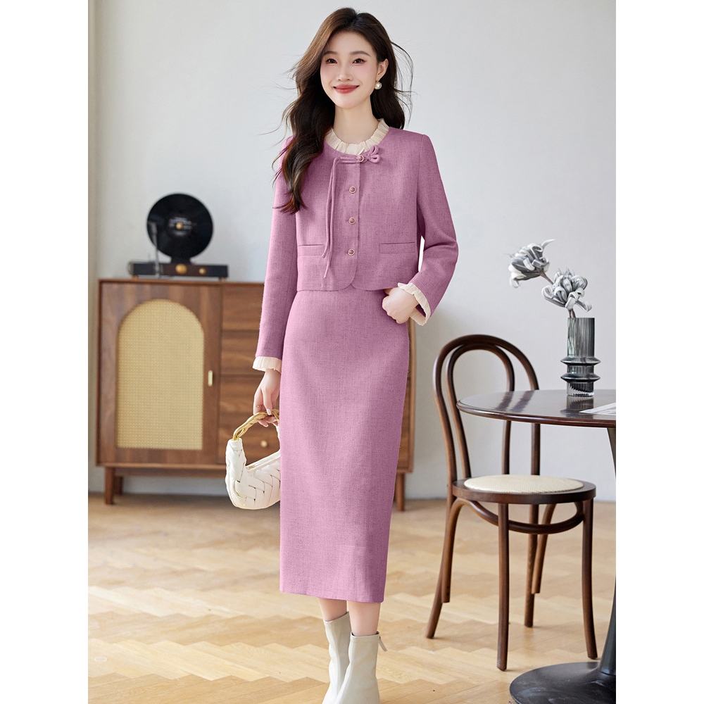 官网女装夏易菲名媛小香风套装女2025秋冬新款今年流行减龄漂亮洋