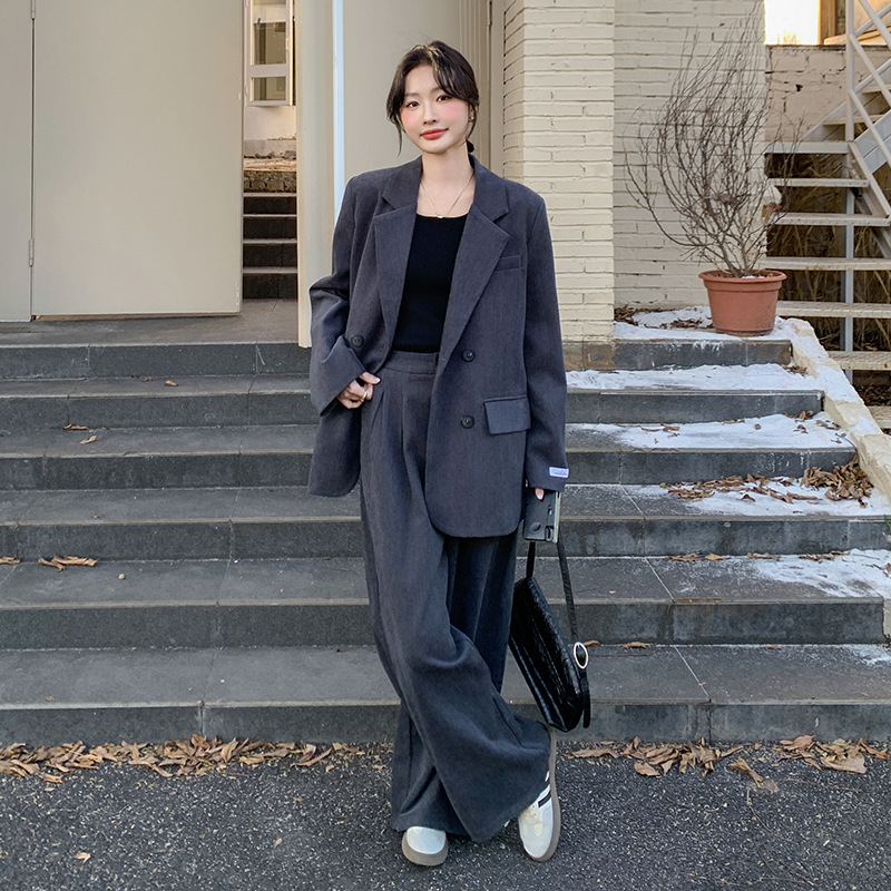 官网女装夏易菲实拍高级感职业西装套装女2025春新款气质时尚西服