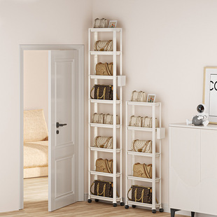 包包收纳家用卧室门后放包架多层超薄收纳柜大容量门后置物架