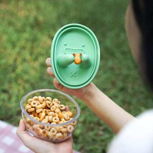 跨境亚马逊爆品No-Mess Snack Box厨房免打理饼干零食收纳盒