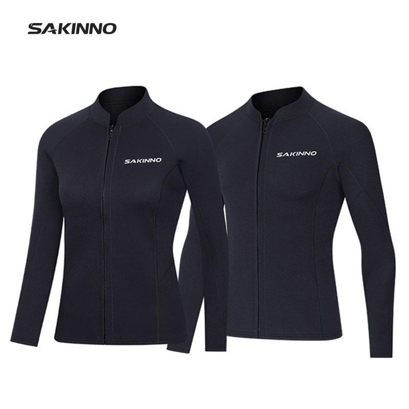 2/3MM男女情侣款长袖长裤保暖防寒服防晒潜水服游泳冲浪浮潜泳衣