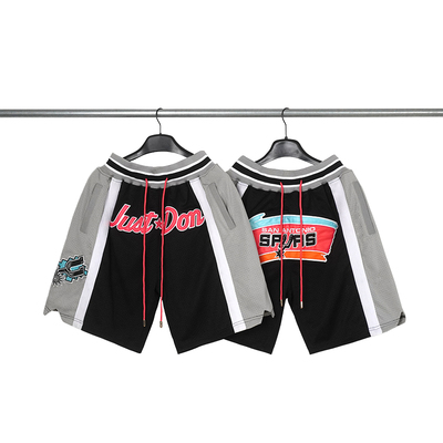 JustDon正品马刺篮球裤男美式