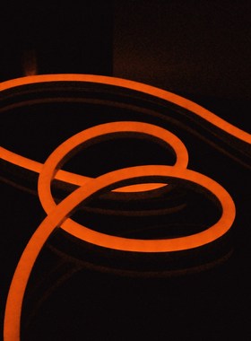 led柔性霓虹灯带 橙色户外 酒吧KTV舞厅招牌广告装饰彩虹灯管防水