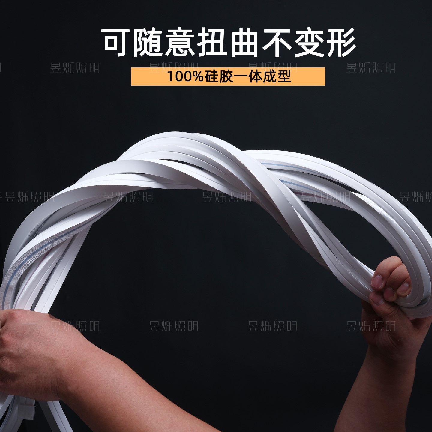 LED 硅胶灯带线条灯嵌入式24V防水可弯曲线性灯明装柔性软胶灯槽