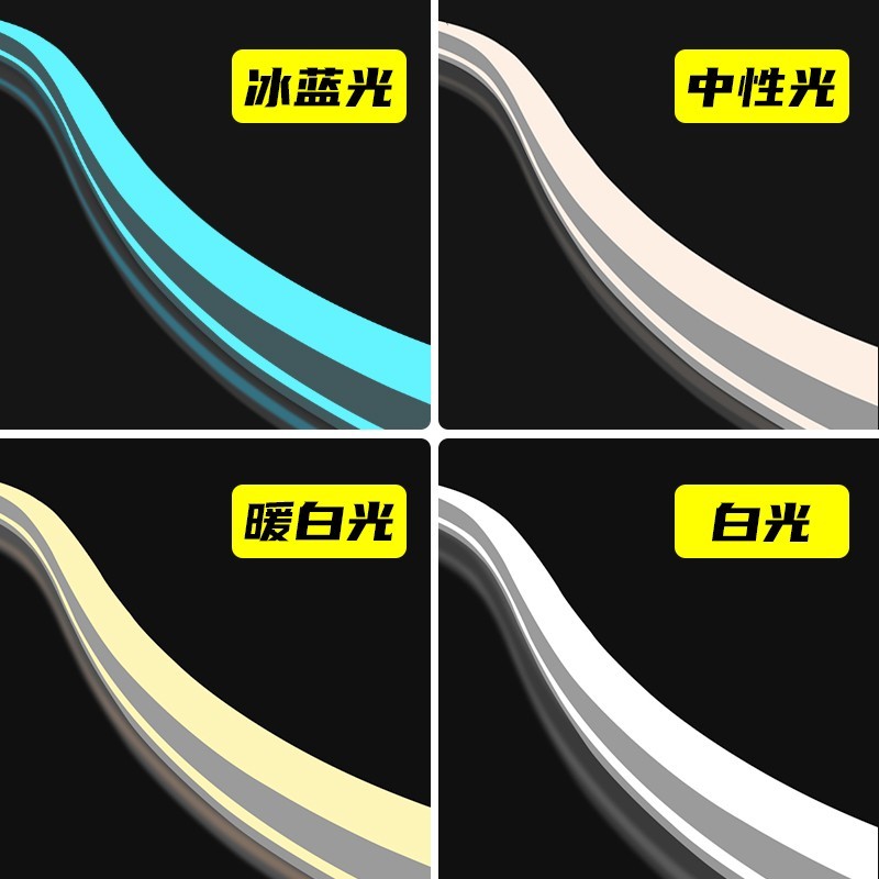 LED柔性24V12V硅胶灯带条套管定