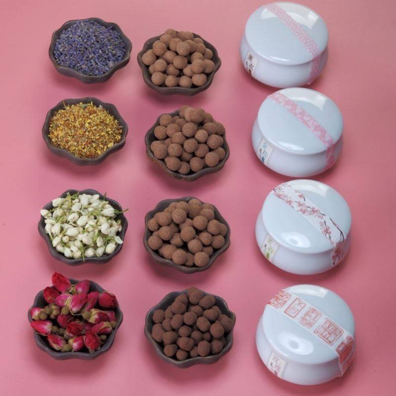 香囊球古风刺绣香包女古代香囊吊坠香丸随身持久古方手工香肌丸球