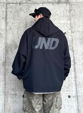 美式潮牌户外加肥加大码工装冲锋衣夹克男士2025新款休闲时尚外套