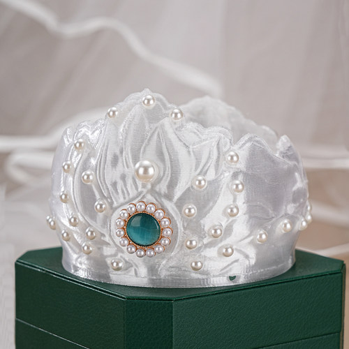 《莲笙》宋制3d打印好运莲莲发冠