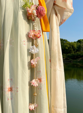 刺绣铃铛禁步汉服腰佩挂饰 明制腰配配饰禁流苏压襟步腰饰压裙坠