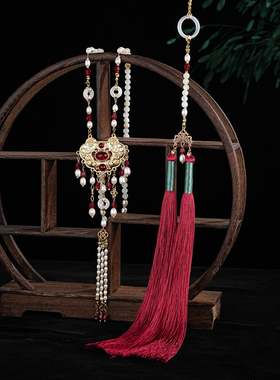 汉服璎珞项链加背云配汉服