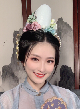 山口原创仿玉光敏树脂汉服配饰