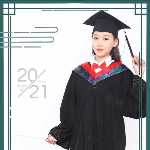 包邮理工科毕业服学士帽