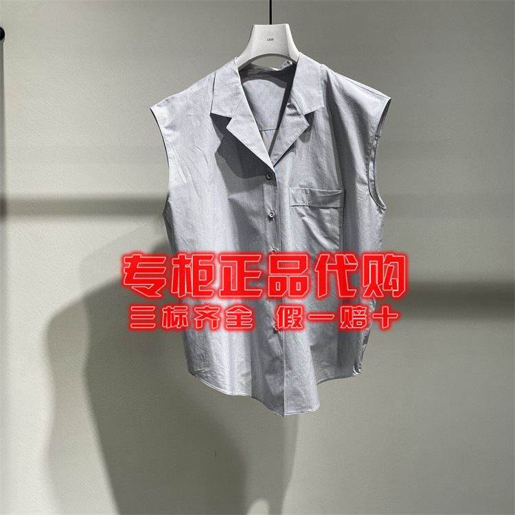 现货 LESS 2026春季新款 正品国内代购2Q3213690无袖衬衣上衣1795