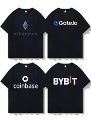 Blockchain Bitcoin Ethereum Gateio Bybit Short-Sleeve T-Shirt Clothing Half-Sleeve Tee