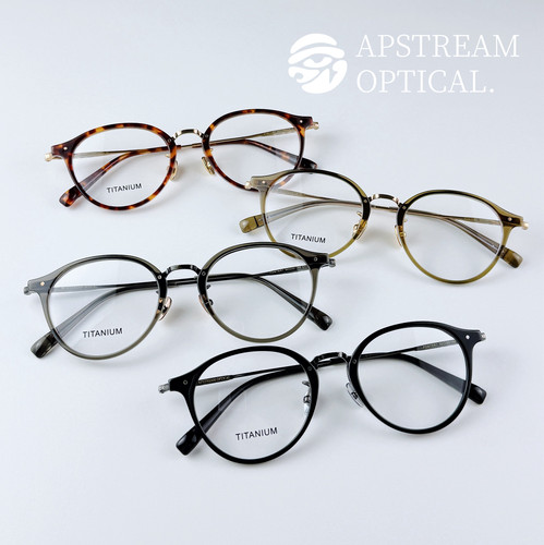 APSTREAM 日系手作板材+钛中金工眼镜框波士顿镜架松田光弘风格