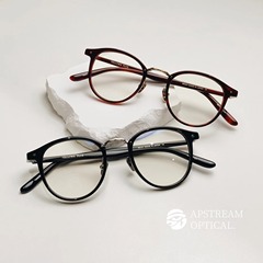 yellows plus betty日系中金工复古小圆框镜架纯钛进口板材眼镜框