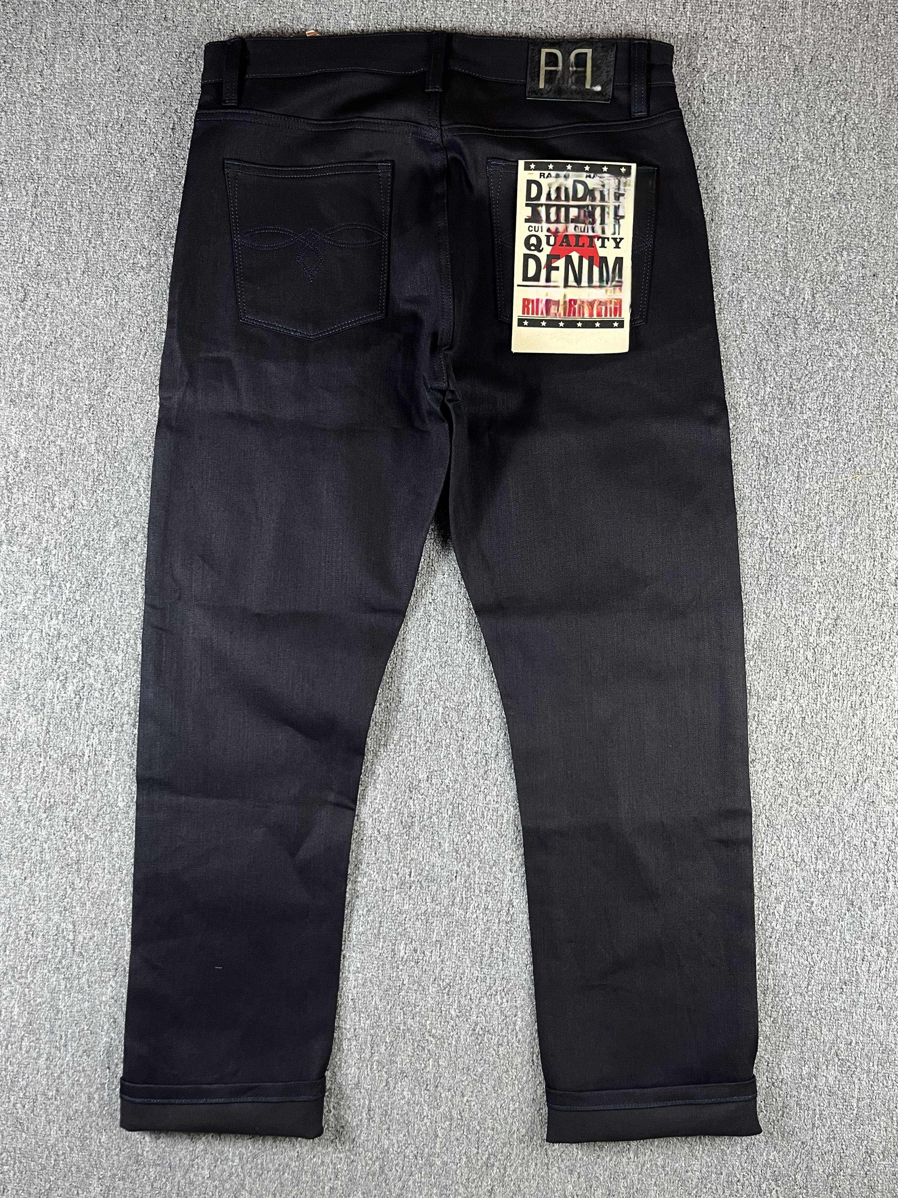 原浆原色牛仔裤硬挺 马毛皮牌RRL 13.3盎司修身款男士