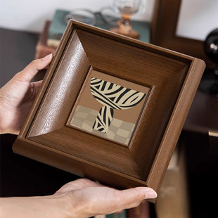 中古画框相框空框实木挂画摆台高级感轻奢风照片相框diy定制裱框