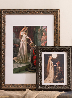 欧式复古相框摆台高级感照片打印7 10寸a4空框装裱美式怀旧油画框