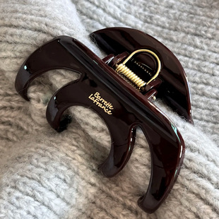 小众原创南瓜抓夹女时尚多发量鲨鱼夹新款加厚发夹抓力紧盘发夹