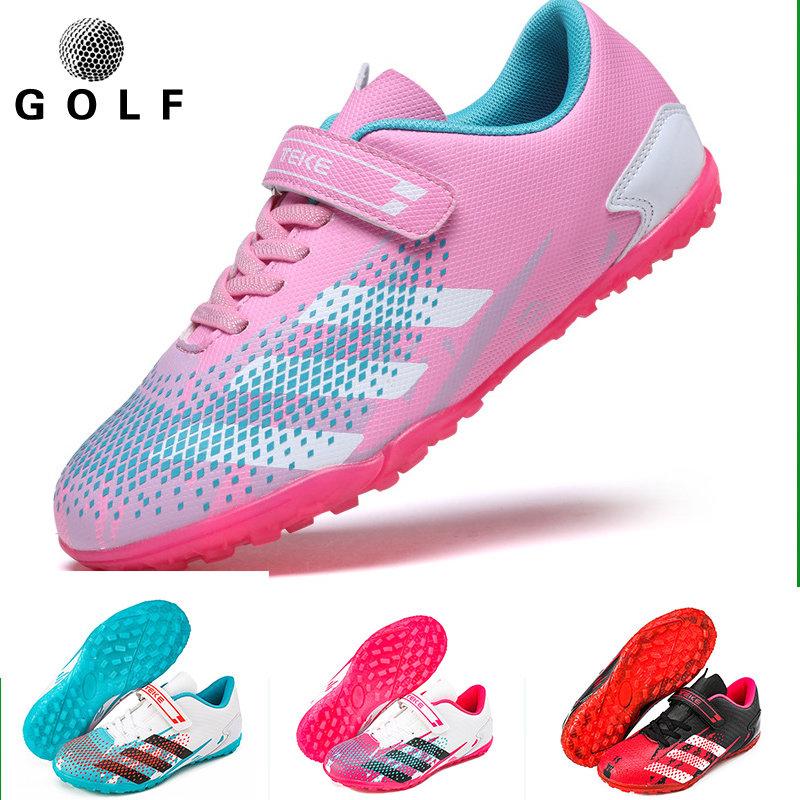 골프 신발 벨크로 스포츠 미끄럼 방지 방수 야외 축구 신발 어린이 성인 남성과 여성 청소년 신발
