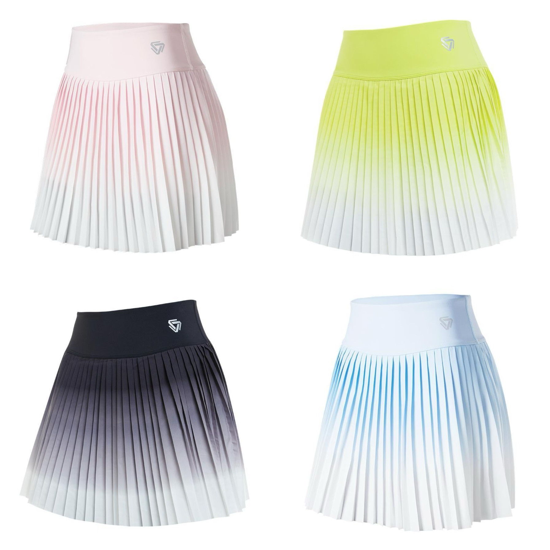 高尔夫运动半身裙女新款防走光晨跑步百褶裙户外网球透气健身短裙