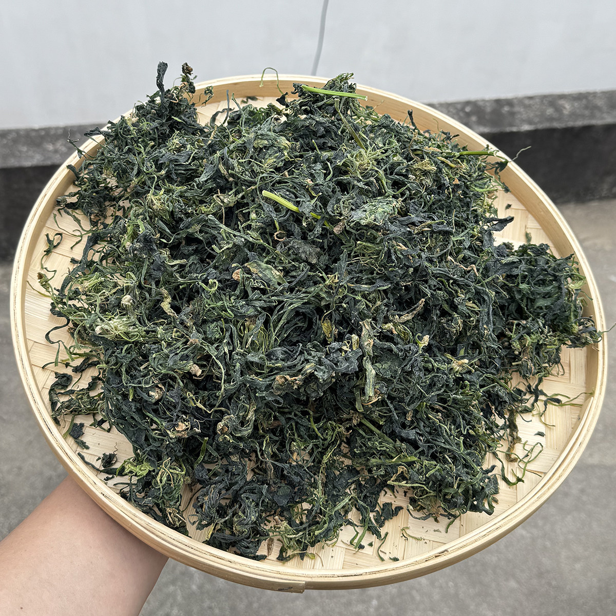 金寨农家自晒干荠菜大别山野生荠菜干炖菜包饺子蒸包子农户晒野菜图片