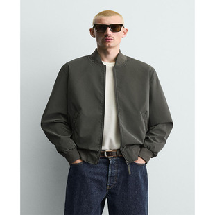 2026春季 男装 立领轻薄科技面料飞行员夹克短外套4302460 916 新款