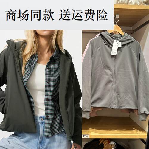 26新款女装 双面穿防风摇粒绒拉链连帽外套户外防水夹克 479697