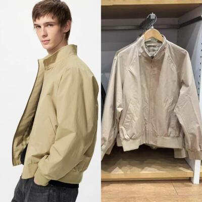 U家工厂折扣立领哈灵顿茄克外套