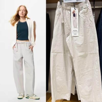 U家工厂折扣系腰带休闲工装长裤