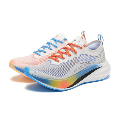 荔志跑鸳鸯碳板跑鞋透气减震鞋