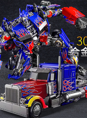 正版擎天手办柱合金变形玩具汽车金刚儿童手办模型大黄蜂机器人男