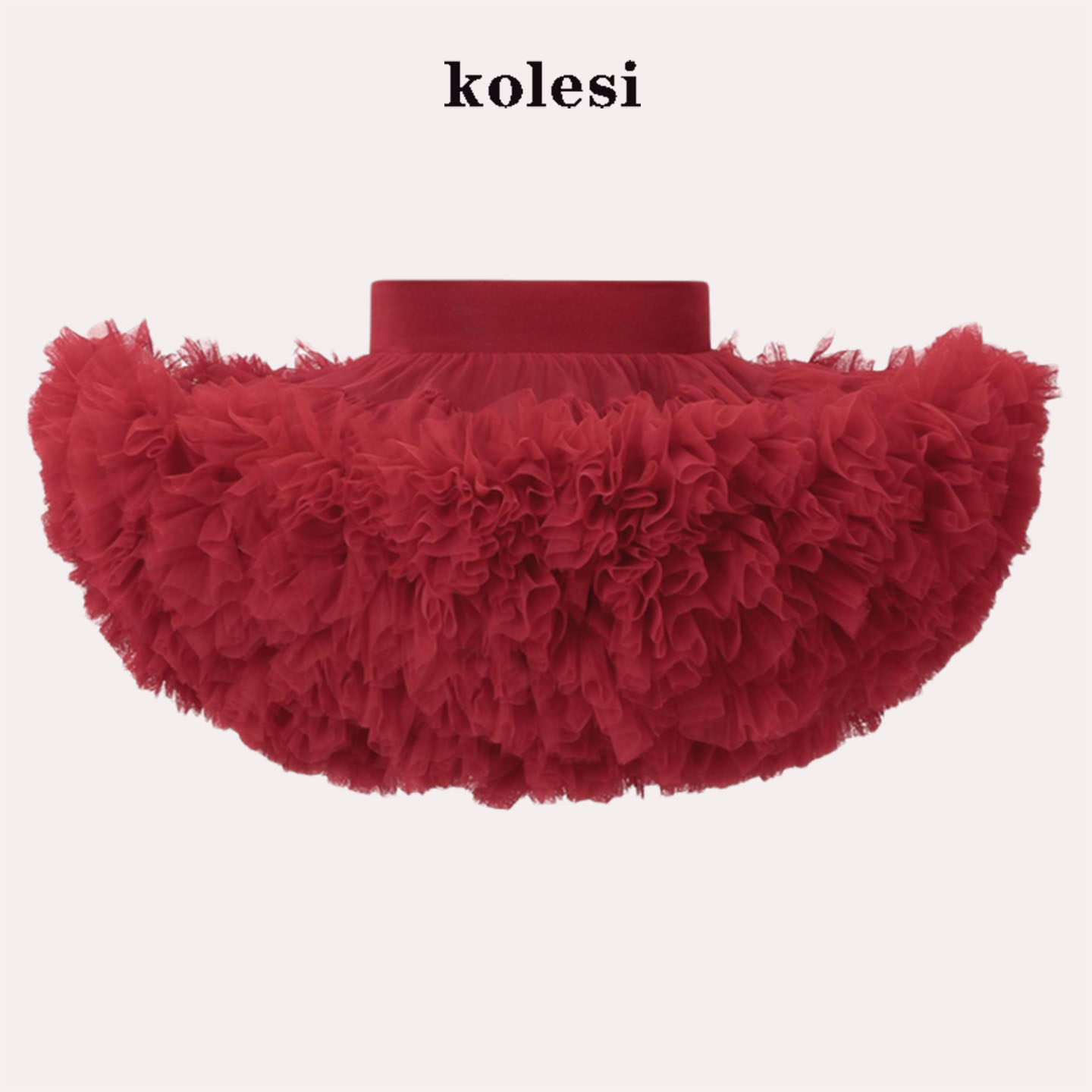 KOLESI儿童TUTU裙女童公主半身裙高级感蓬蓬裙网纱裙女宝宝蛋糕裙