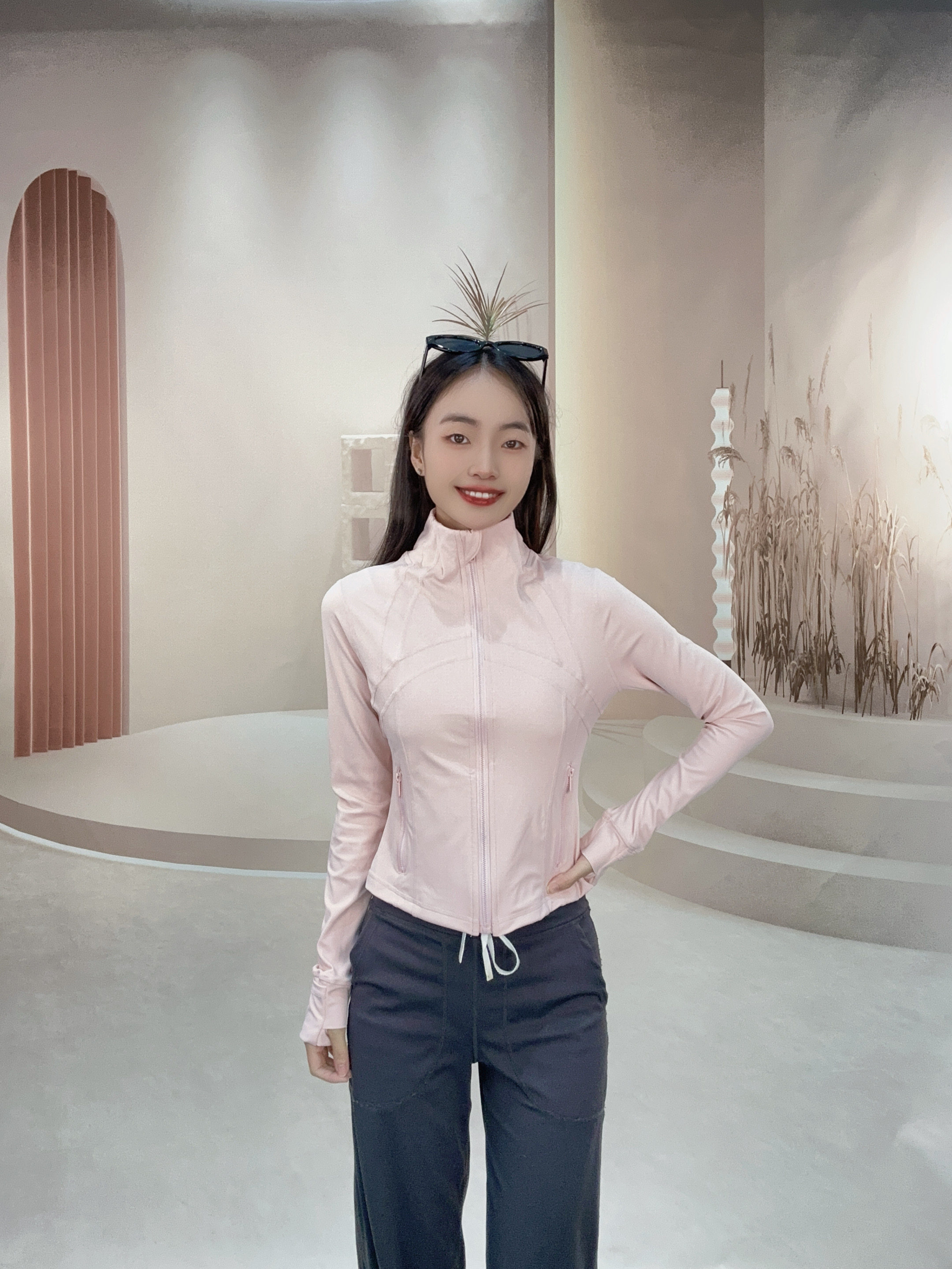 新款立领修身速干瑜伽服夹克长袖短款瑜伽外套女士高弹力运动上衣,运动/瑜伽/健身/球迷用品,瑜伽外套,淘宝优惠券,粉丝福利购,淘宝优惠卷