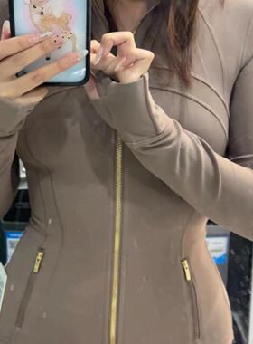 uarun瑜珈服运动跑步高弹性夹克速干印花瑜珈卫衣品牌上衣