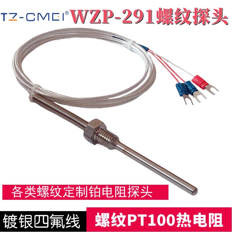 WZP291热电阻4分2分温度探头防水PT100温度传感器K型热电偶铂电阻