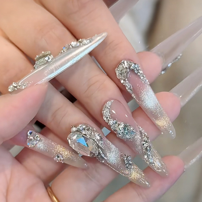 橘指大方穿戴美甲包邮送粘贴工具