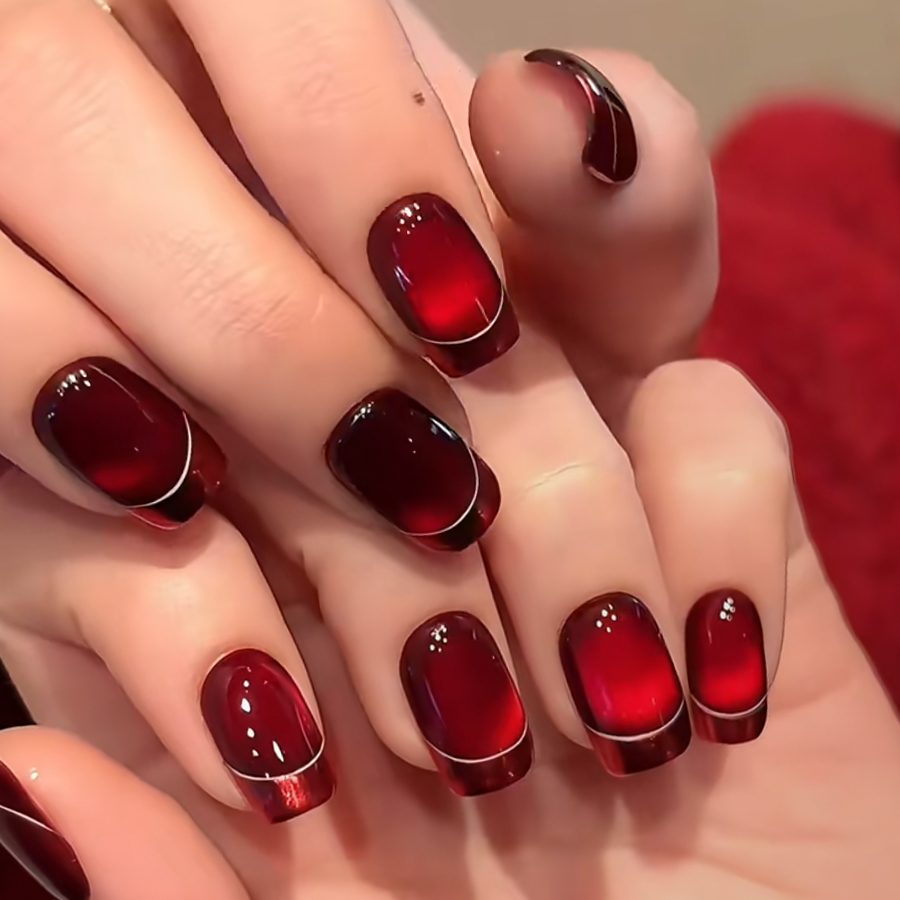 橘指大方穿戴美甲包邮送粘贴工具